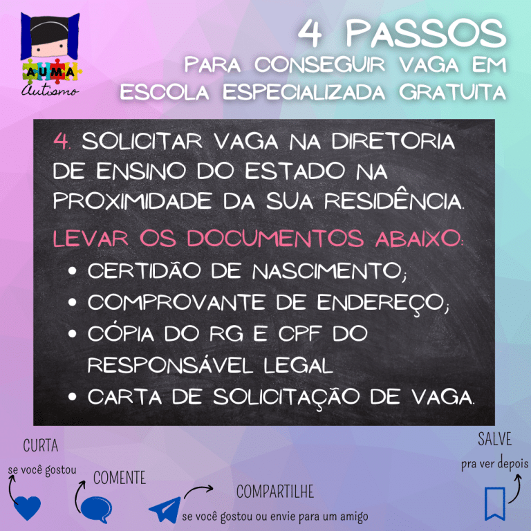 4 Passos Para Conseguir Vaga Em Escola Especializada Gratuita AUMA